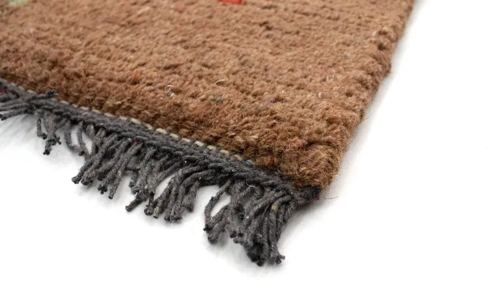 Nepal Teppich 140 x 70 cm - rot