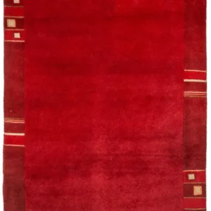 Nepal Teppich 140 x 70 cm - rot
