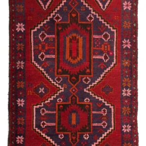 Orientteppich 125 x 87 cm - dunkelrot