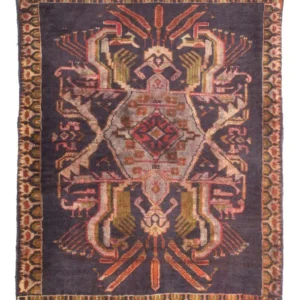 Orientteppich 81 x 65 cm - dunkelblau