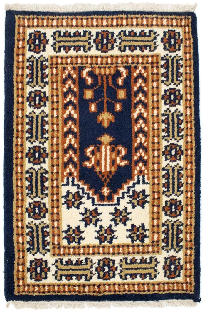 Orientteppich 90 x 60 cm - dunkelblau