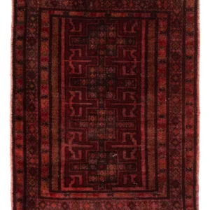 Orientteppich 76 x 56 cm - hellrot