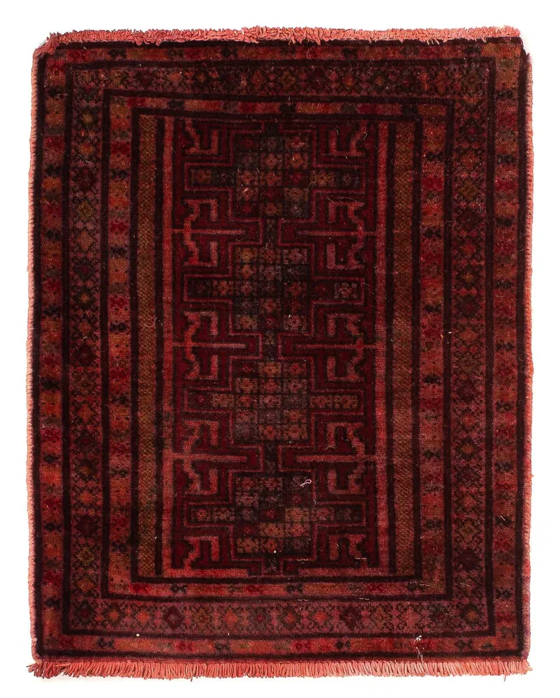 Orientteppich 76 x 56 cm - hellrot