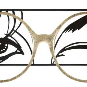 Panel de pared de hierro gafas cm 89,5x3,8x41,3