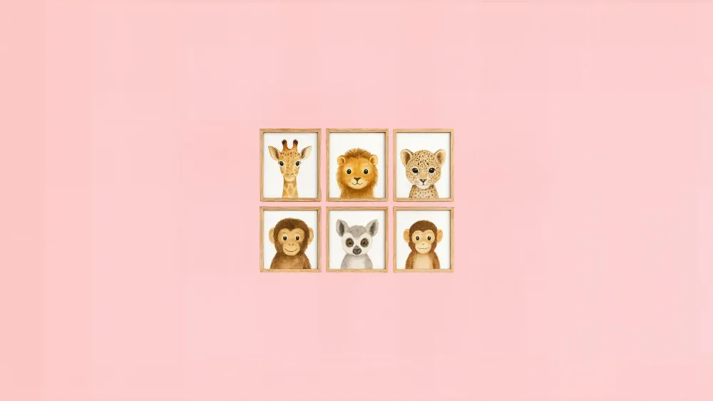 Papel de parede animais | Decorações de parede para quarto de crianç