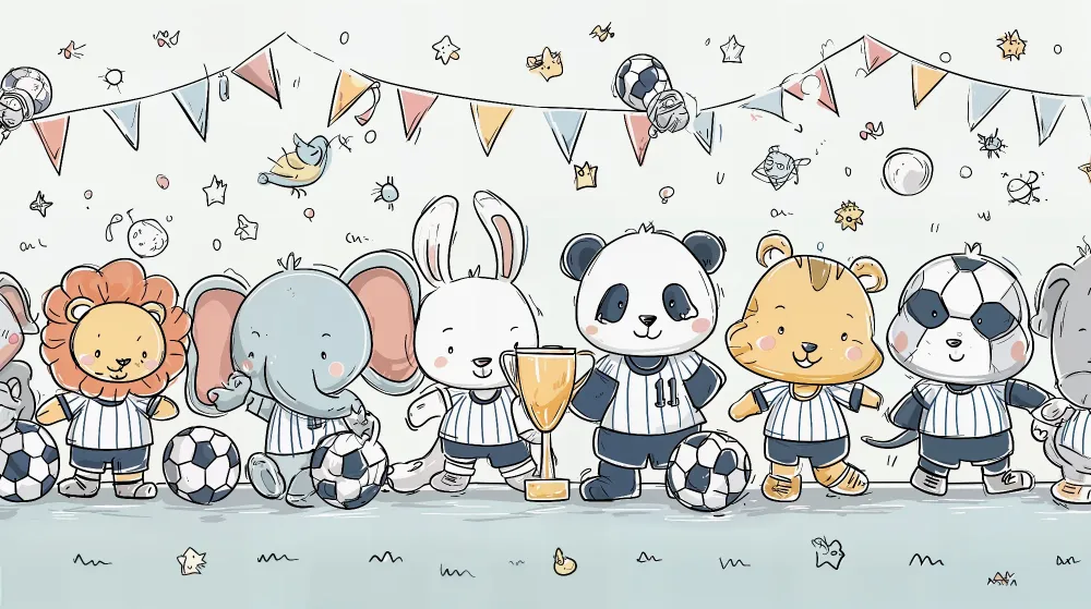 Papel de parede animais futebol | Divertido e colorido