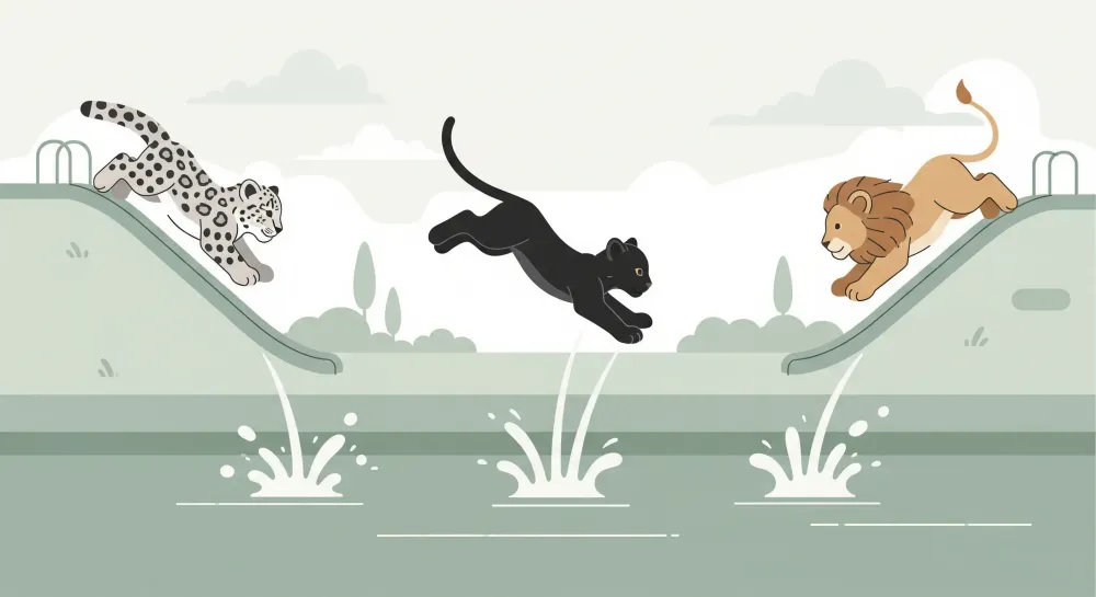 Papel de parede crianç | Animais selvagens em uma aventura aquática