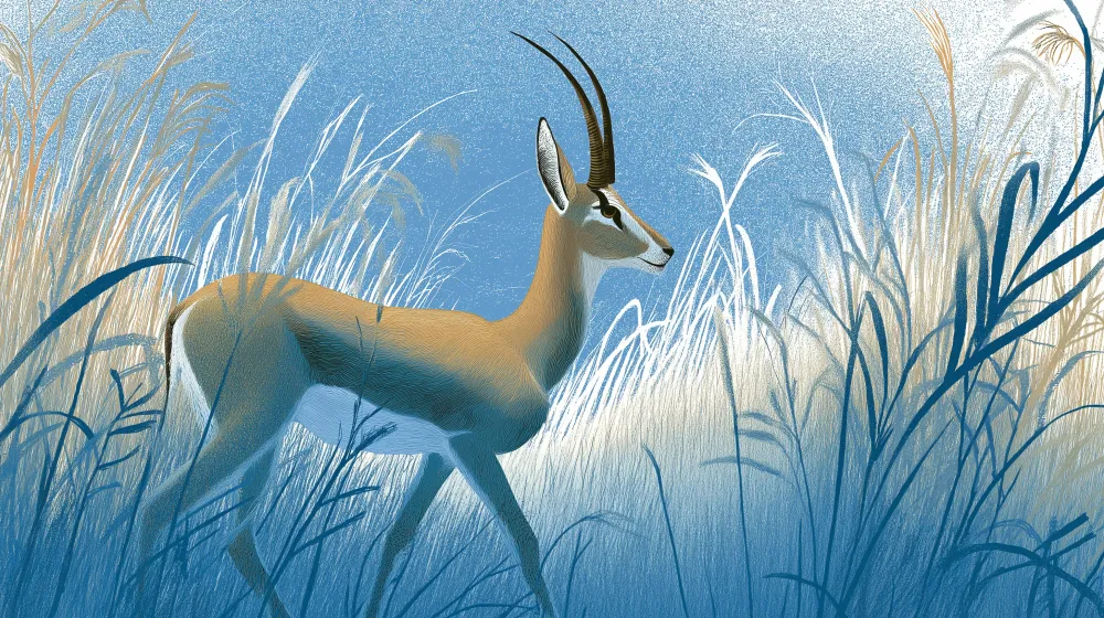 Papel de parede crianç | Antílope elegante em uma paisagem natural tranquila