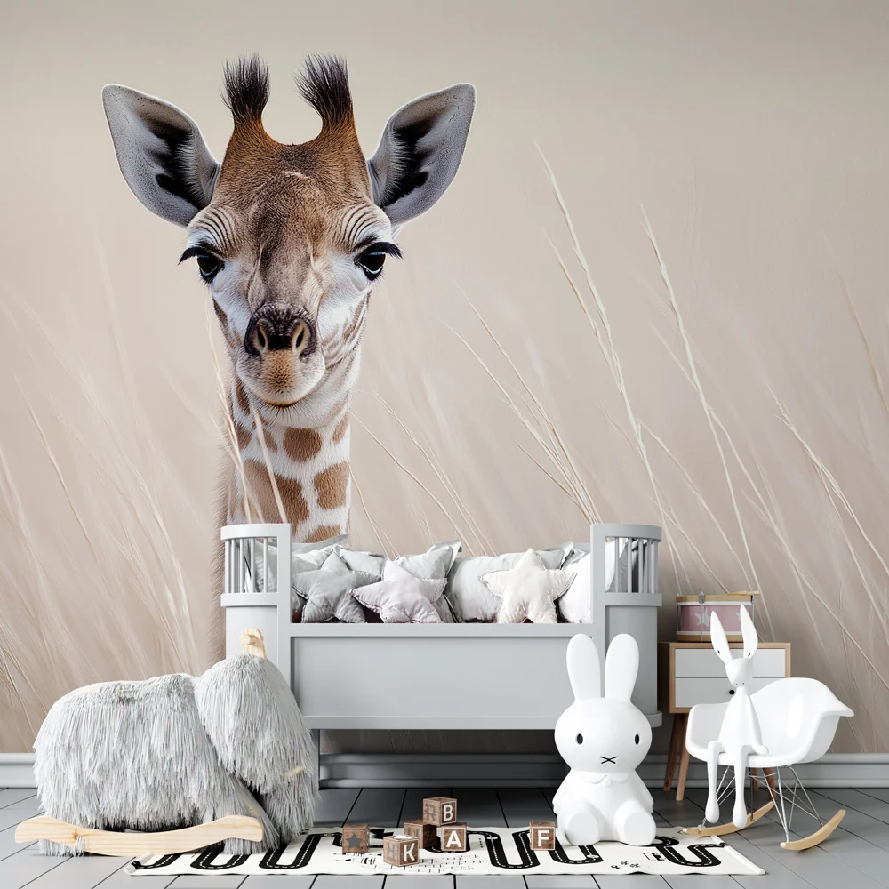 Papel de parede crianç | Girafa majestosa na savana