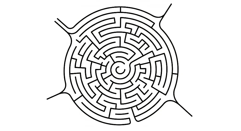 Papel de parede crianç | Labirinto divertido para estimular curiosidade