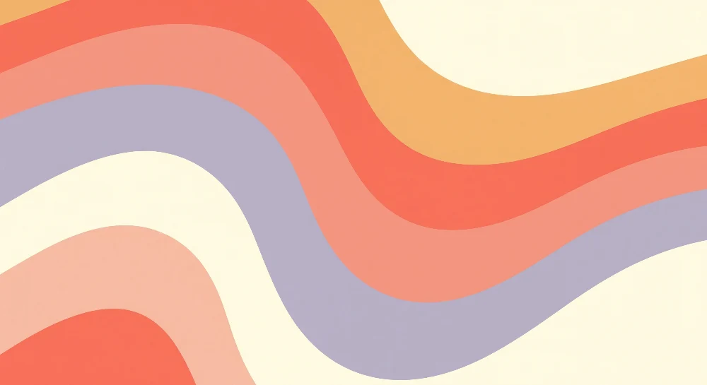 Papel de parede crianç | Ondas coloridas em tons suaves e suaves