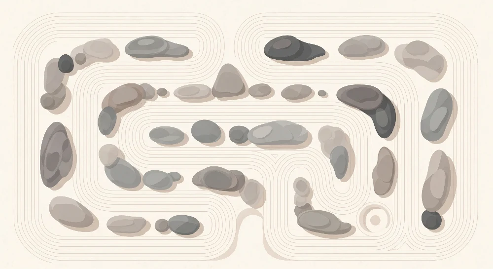 Papel de parede crianç | Pedras suaves e padrões calmantes para um ambiente zen