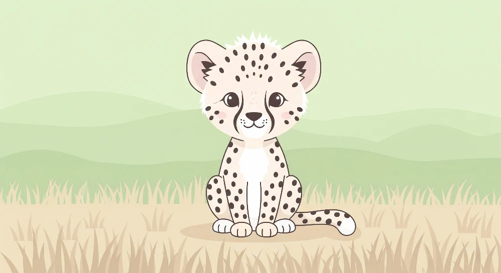 Papel de parede crianç | Pequena leopardo travesso na savana