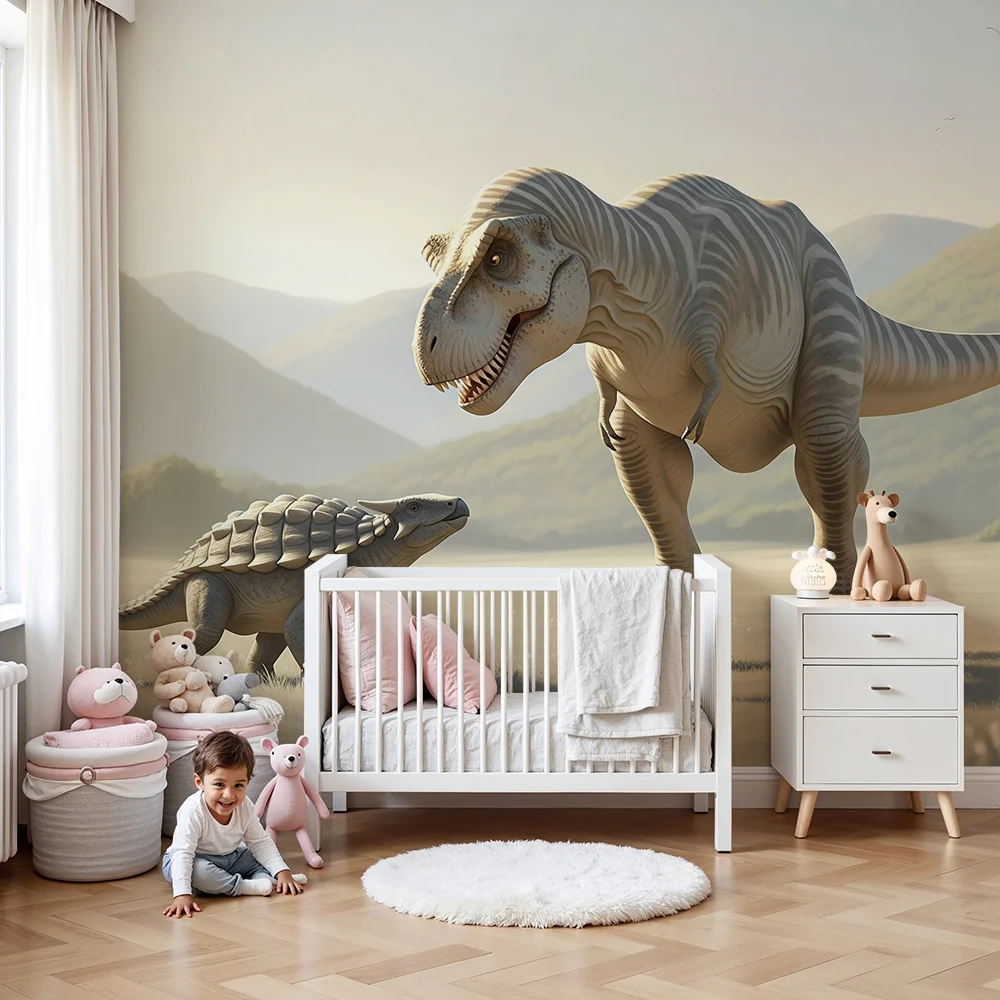Papel de parede crianç | T-rex 3D