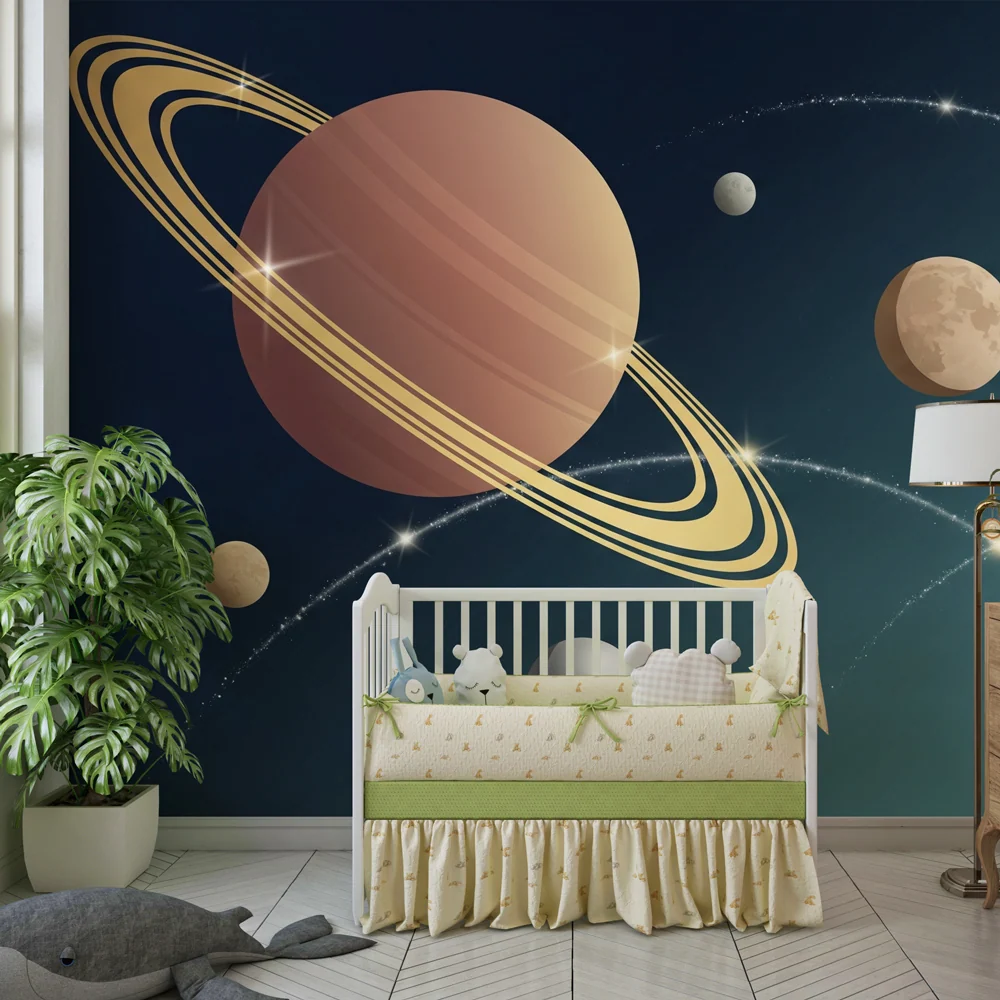 Papel de parede crianç | Universo dos planetas e das estrelas