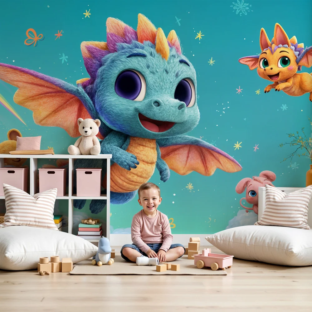 Papel de parede dragão fantasia | Universo Encantado