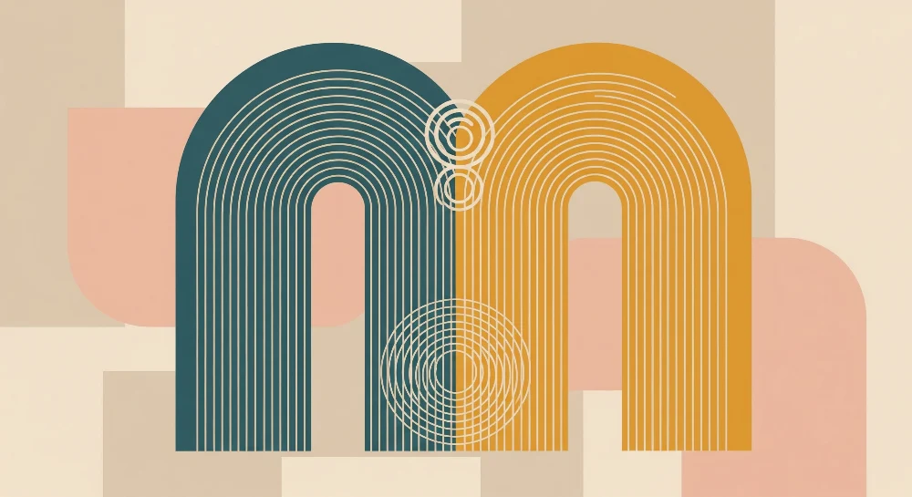 Papel de parede para quarto de bebé | Padrões geométricos modernos em cores suaves