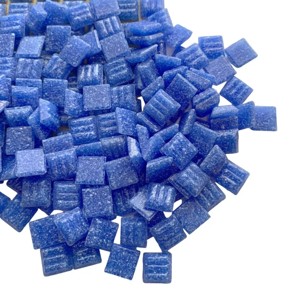 Pastilha de Vidro 10mm Azul Celeste