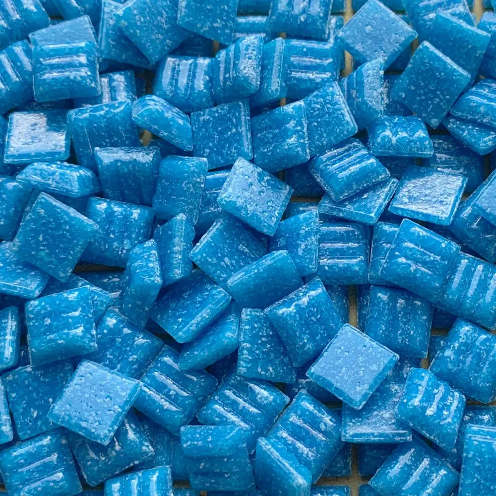 Pastilha de Vidro 10mm Turquesa Profunda