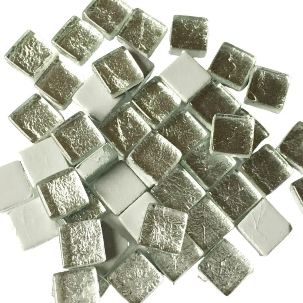 Pastilha de Vidro Espelho 10mm Prateada