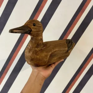 Pato Decorativo em Madeira G