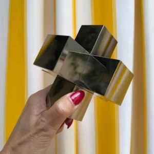 Peç Decorativa Em Cristal Prata
