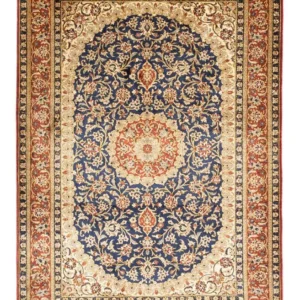 Perserteppich - Ghom 116 x 78 cm - hellbraun