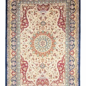 Perserteppich - Ghom 123 x 77 cm - dunkelblau