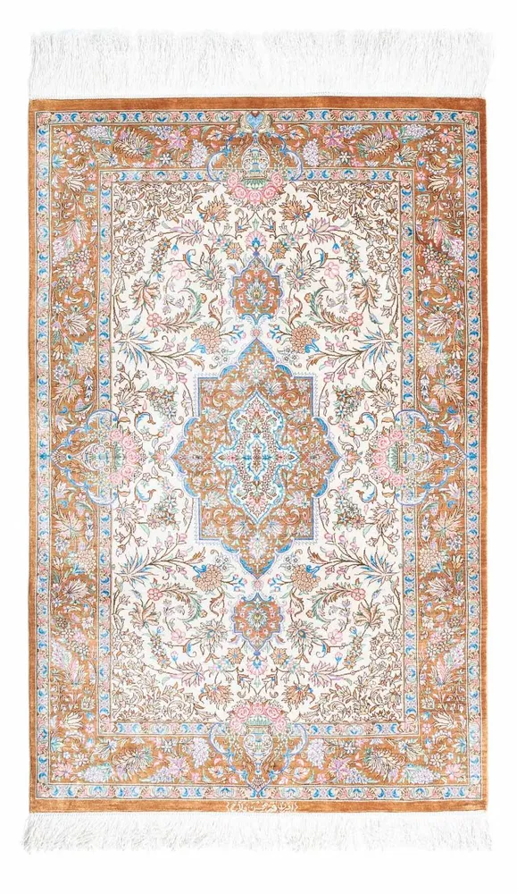 Perserteppich - Ghom 124 x 79 cm - beige