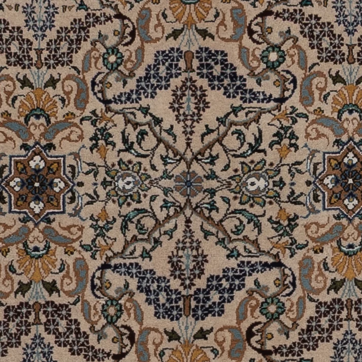 Perserteppich - Ghom - 209 x 140 cm - sand