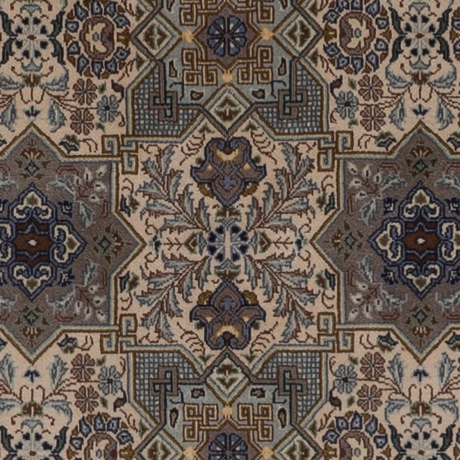 Perserteppich - Keshan - 199 x 137 cm - dunkelbeige