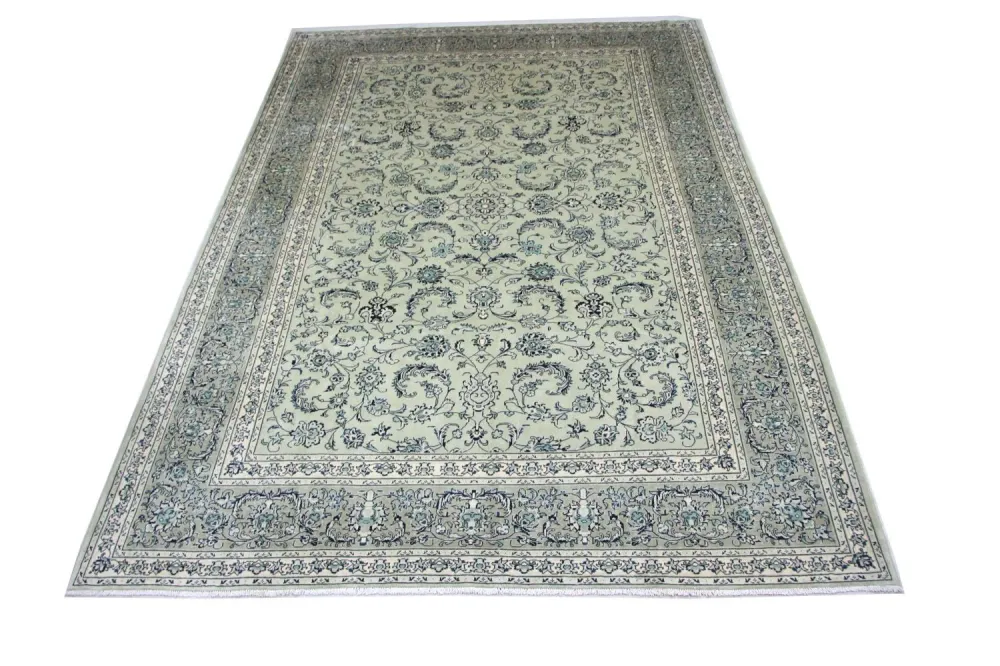 Perserteppich - Keshan 362 x 251 cm - blau