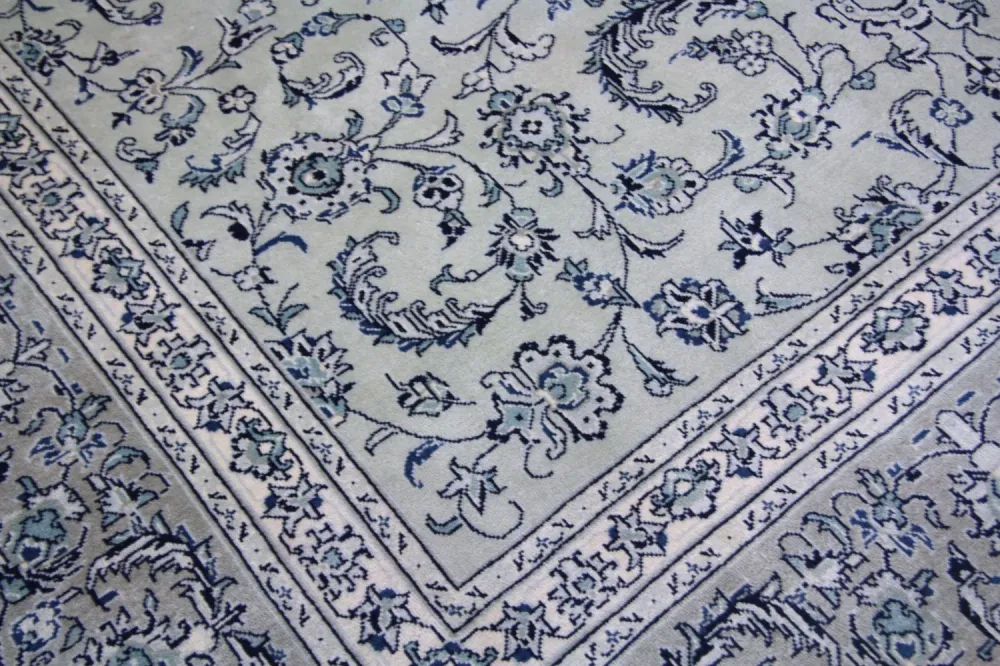 Perserteppich - Keshan 362 x 251 cm - blau