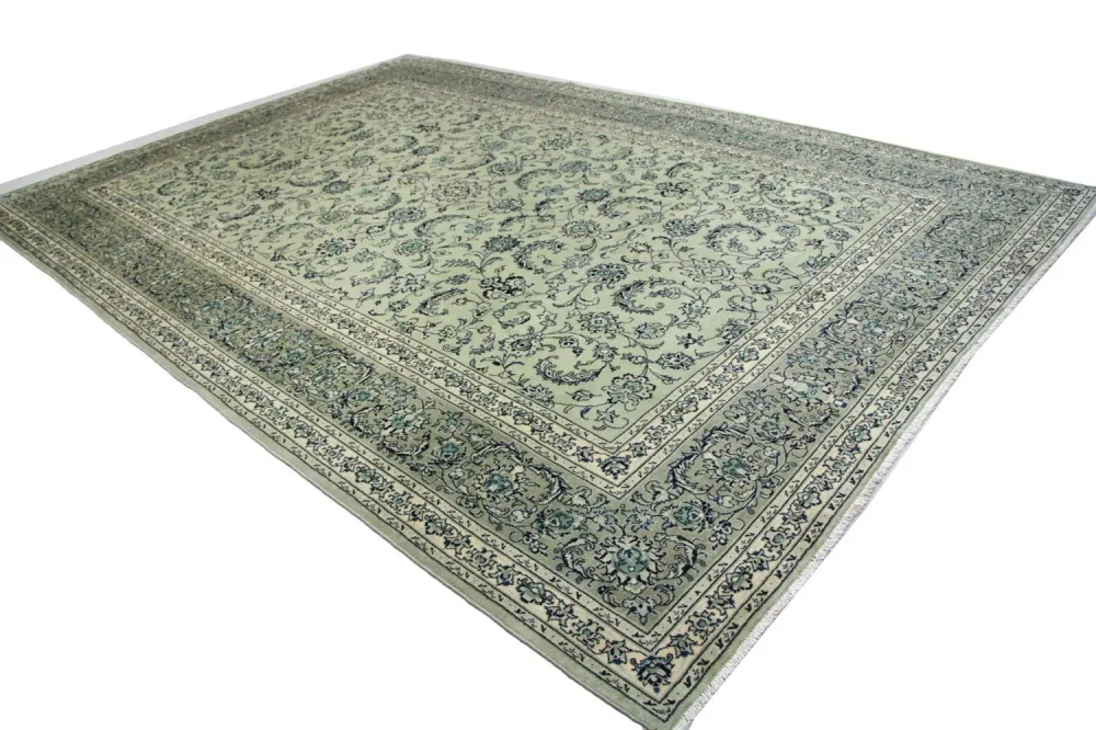 Perserteppich - Keshan 362 x 251 cm - blau