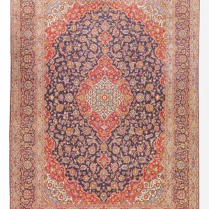 Perserteppich - Keshan - 395 x 300 cm - dunkelblau
