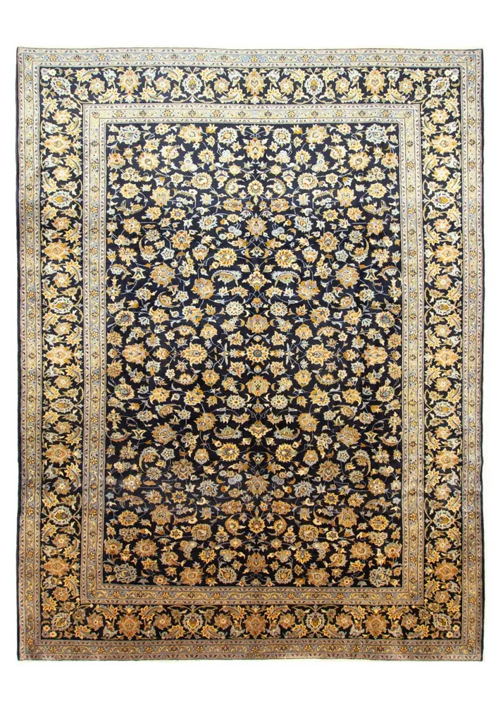 Perserteppich - Keshan 410 x 311 cm - blau