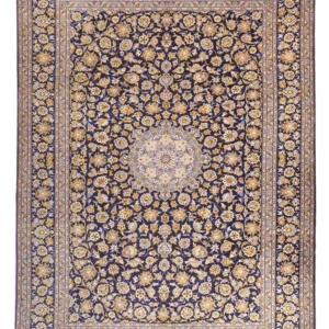 Perserteppich - Keshan - 420 x 318 cm - dunkelblau