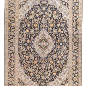 Perserteppich - Keshan - 425 x 307 cm - dunkelblau