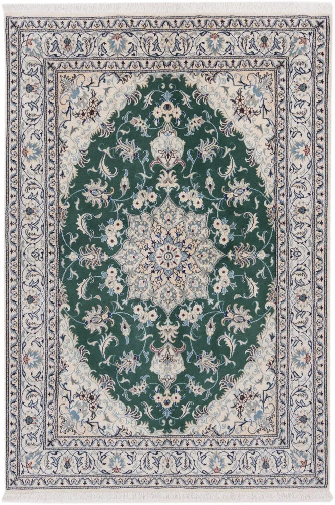 Perserteppich - Nain - 237 x 162 cm - grün