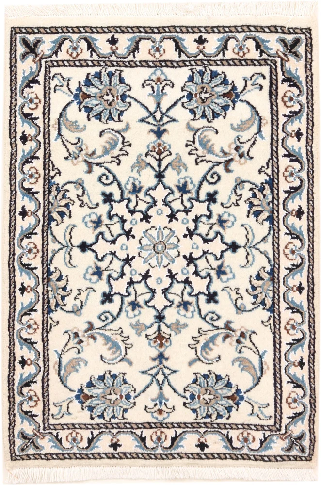 Perserteppich - Nain - 92 x 61 cm - creme