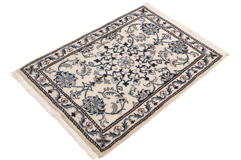 Perserteppich - Nain - 92 x 61 cm - creme