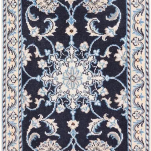 Perserteppich - Nain - 90 x 60 cm - dunkelblau