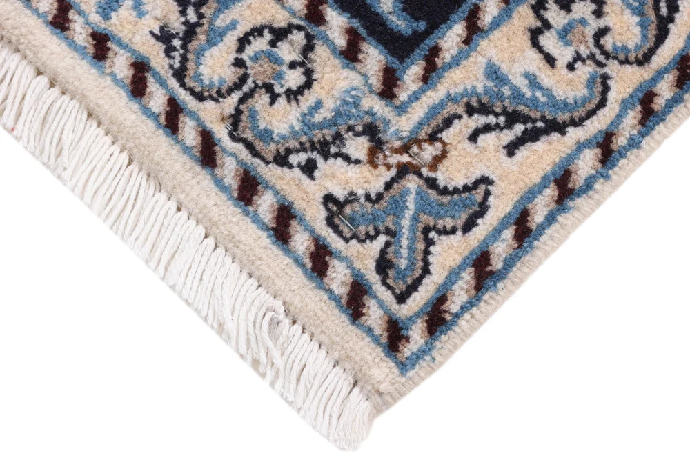 Perserteppich - Nain - 90 x 60 cm - dunkelblau