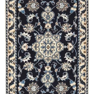 Perserteppich - Nain - 90 x 60 cm - dunkelblau