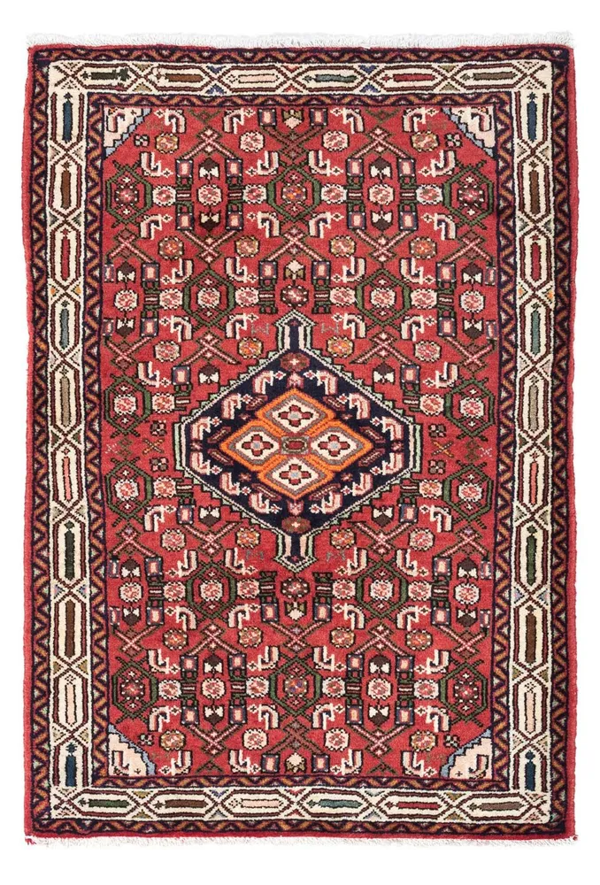 Perserteppich - Nomadic 125 x 80 cm - hellrot