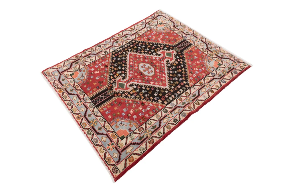 Perserteppich - Nomadic - 130 x 105 cm - mehrfarbig