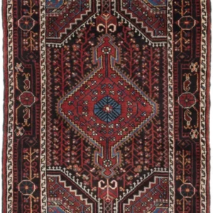 Perserteppich - Nomadic - 130 x 87 cm - dunkelrot