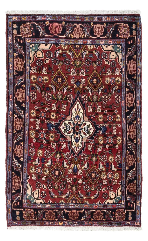 Perserteppich - Nomadic 130 x 83 cm - dunkelrot