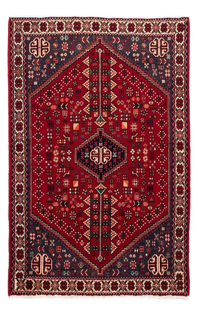 Perserteppich - Nomadic 144 x 100 cm - dunkelrot