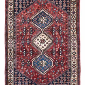 Perserteppich - Nomadic 147 x 102 cm - dunkelrot